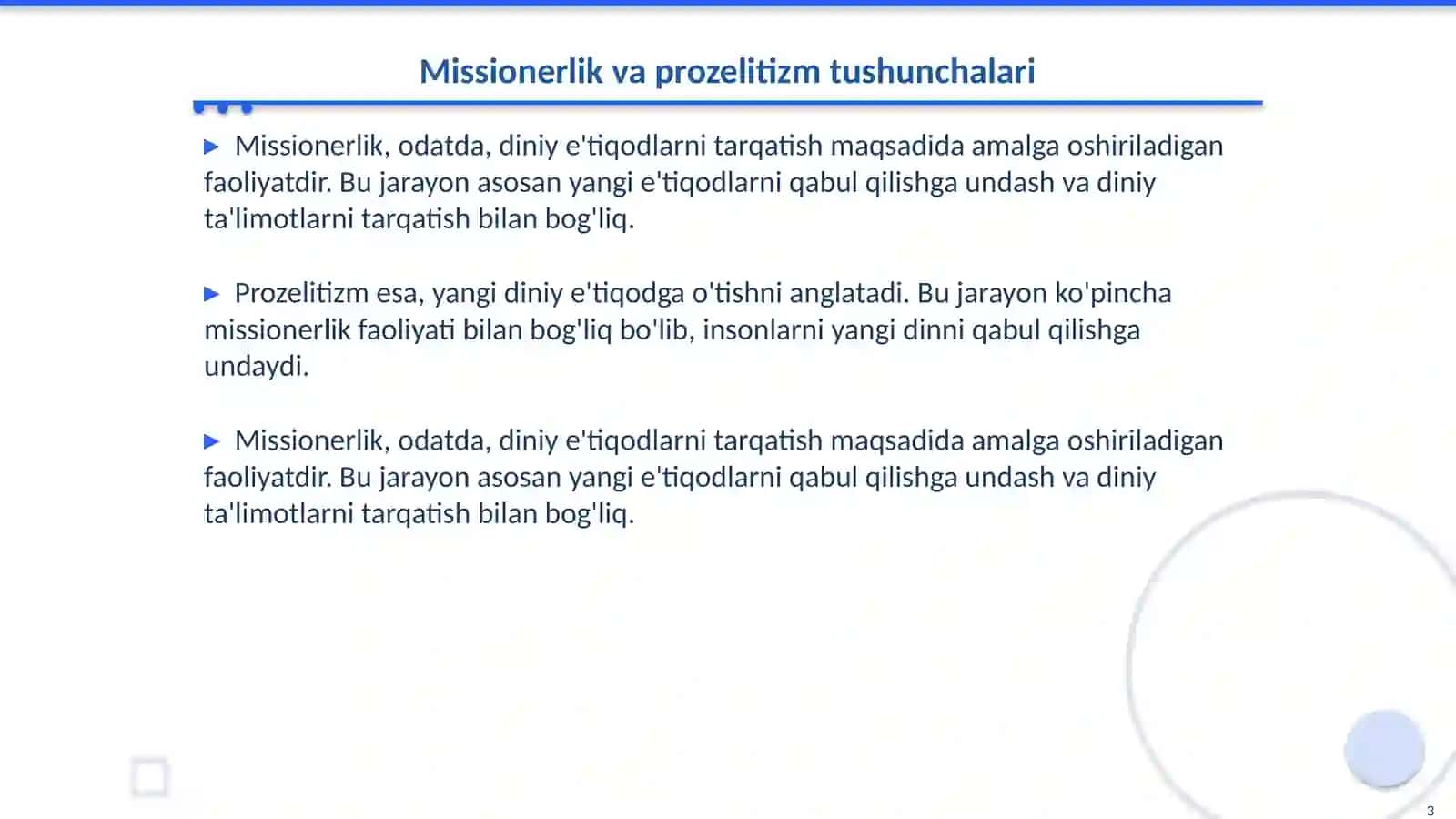 Missionerlik va prozelitizmning tarğibot usul va vositalari 3