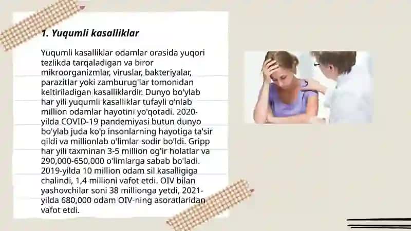 Kasallanishlar. Xalqaro kasallik klassifikatsiyasi 3