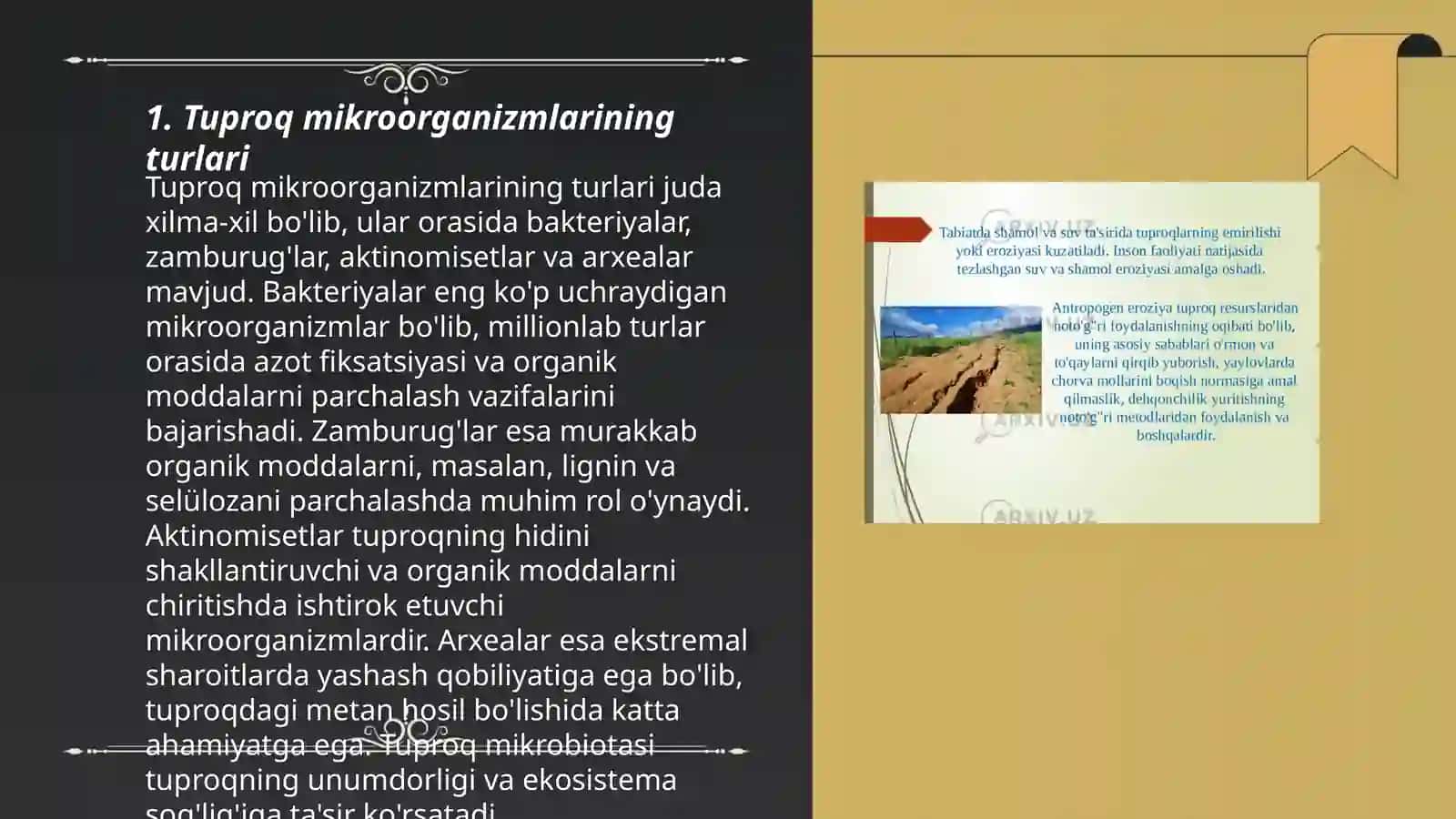 Tuproq mikroorganizmlar ekologiyasi 3