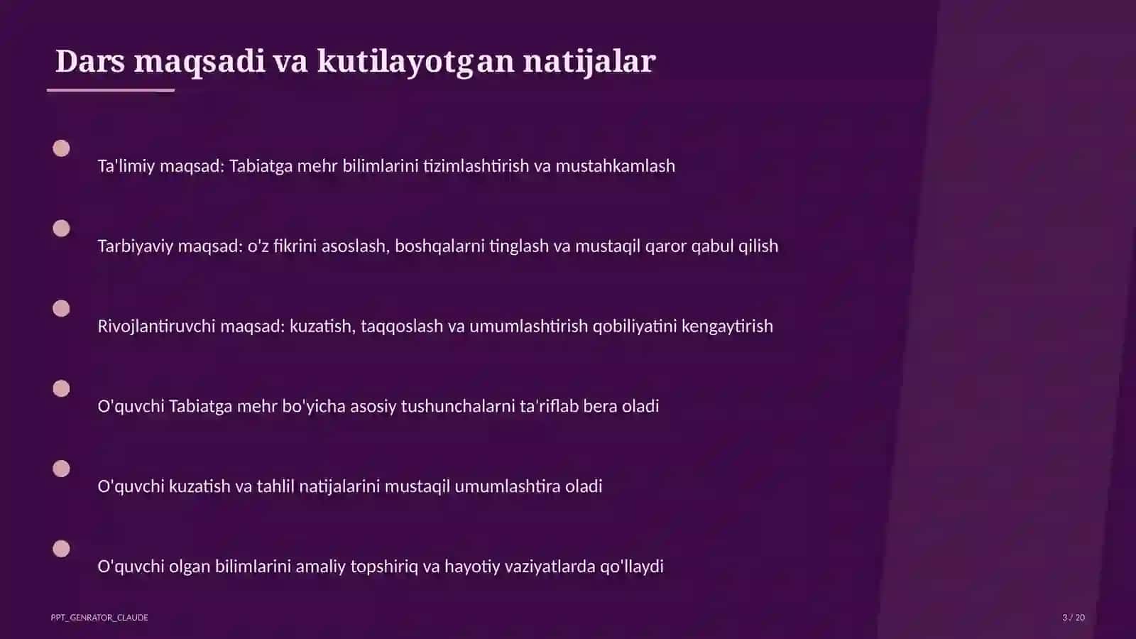 Tabiatga mehr (3-sinf) 3