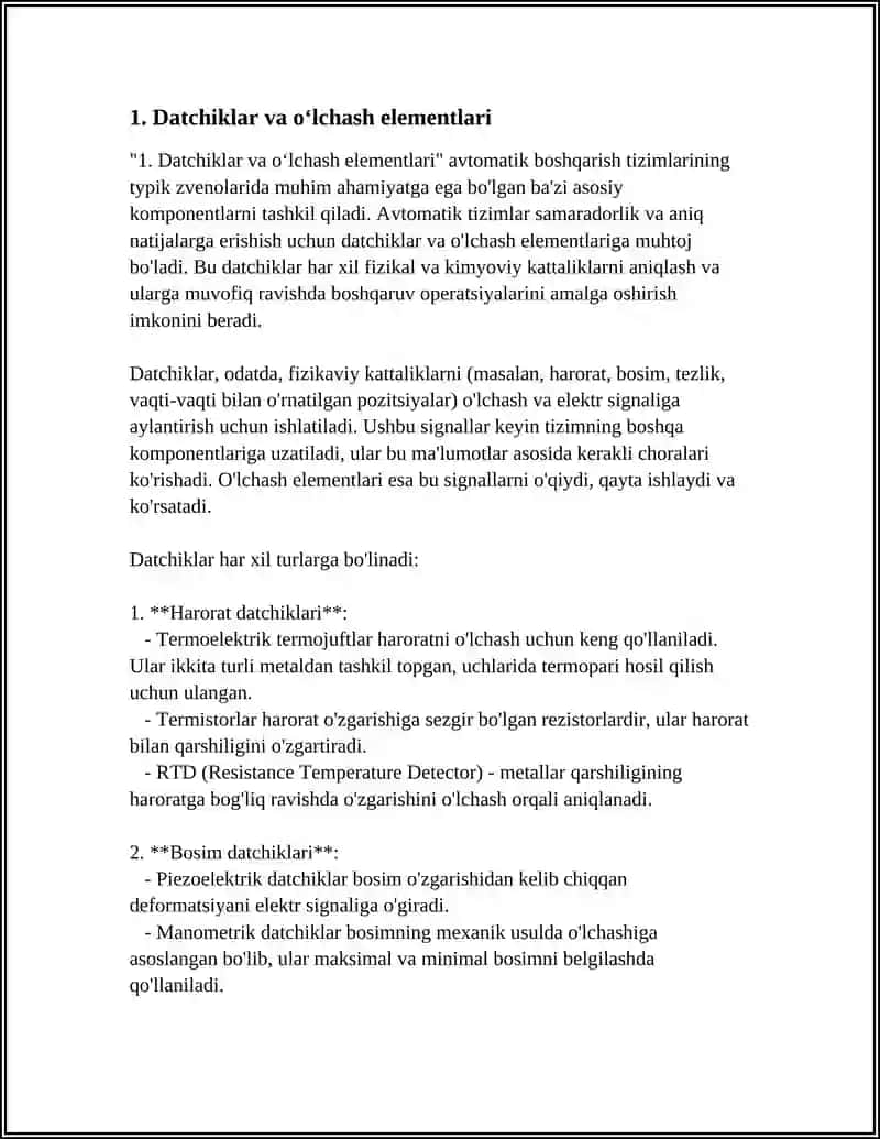 AVTOMATIK BOSHQARISH TIZIMLARINING TIPIK ZVENOLARI 3