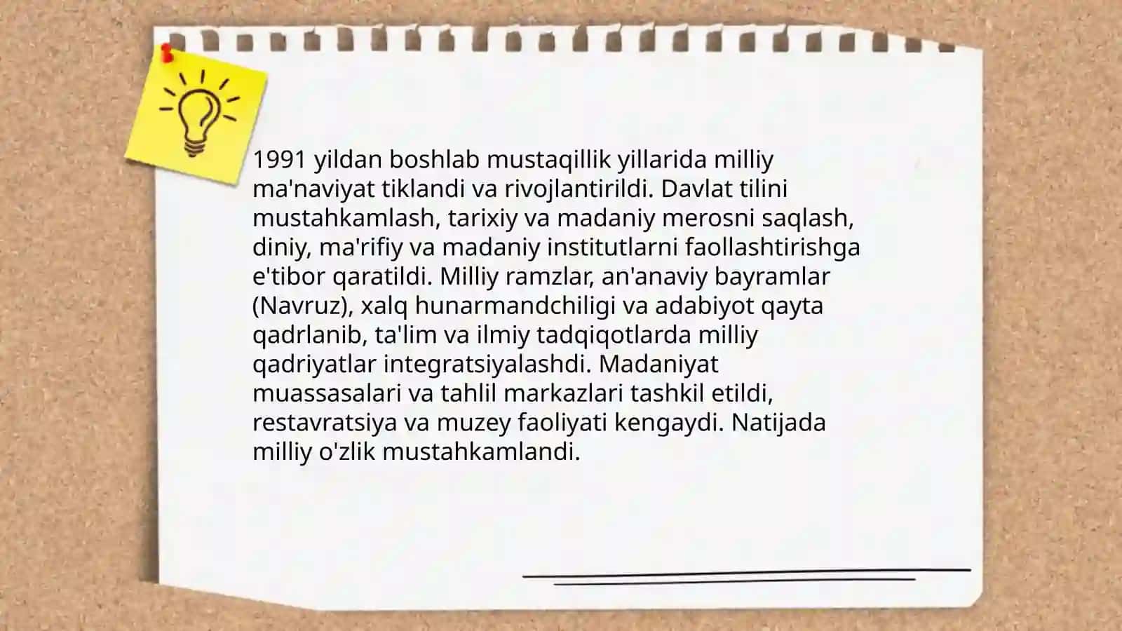 O‘zbekistondagi ma’naviy va madaniy taraqqiyot 3