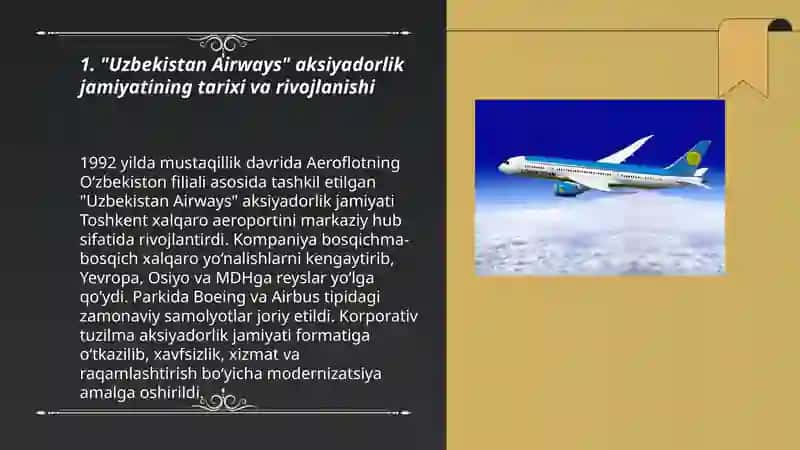 "Uzbekistan Airways" aksiyadorlik jamiyati 3