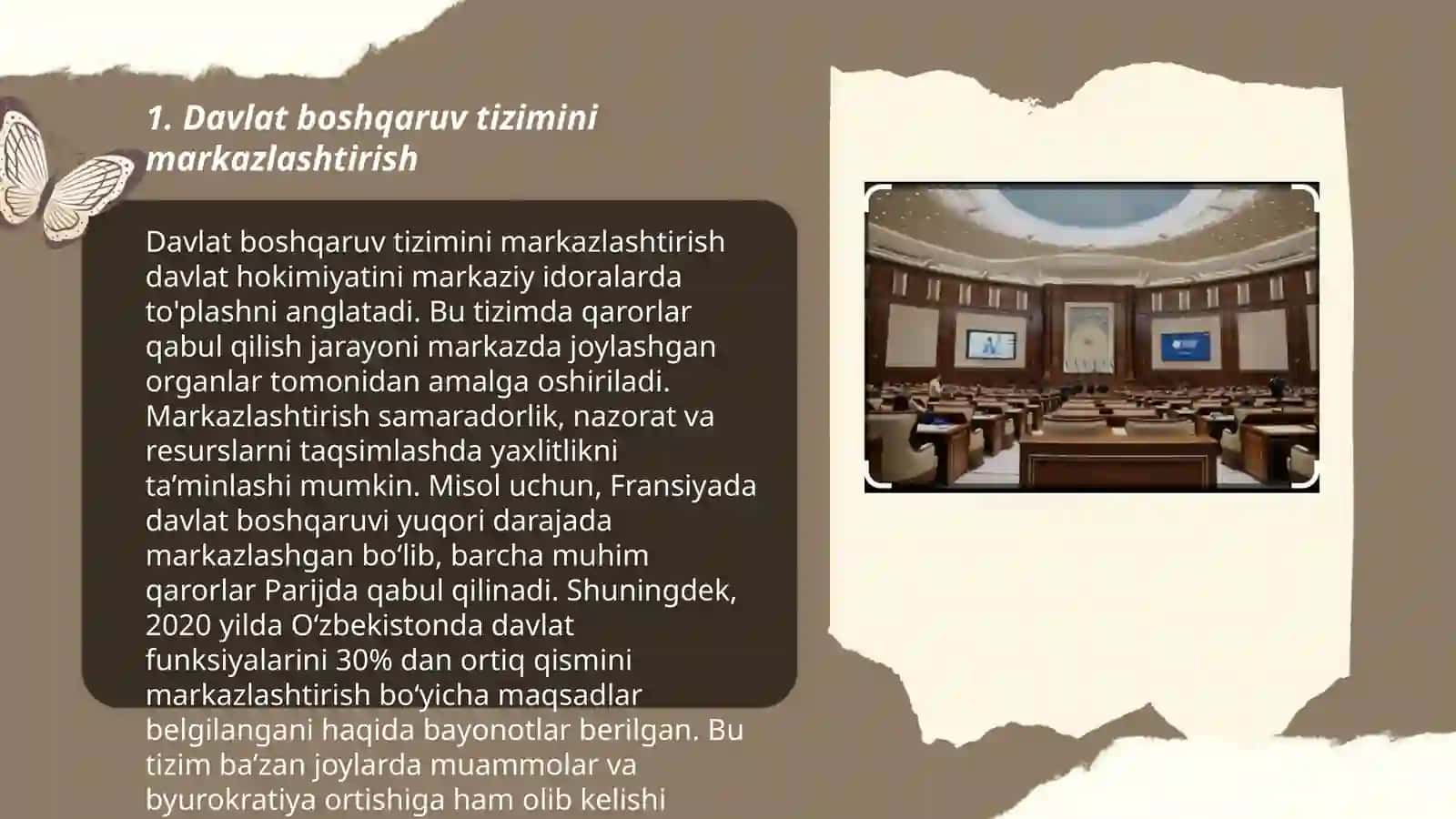 Davlat boshqaruv tizimini markazlashtirish 3