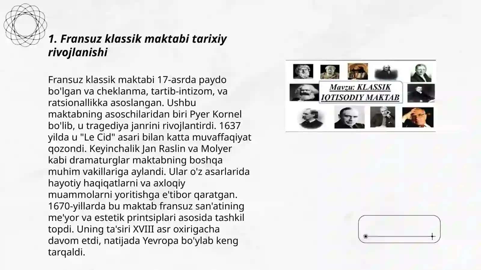Fransuz klassik maktabi. F.Buagelber va F.Kenelarning iqtisodiy nazariyalari 3