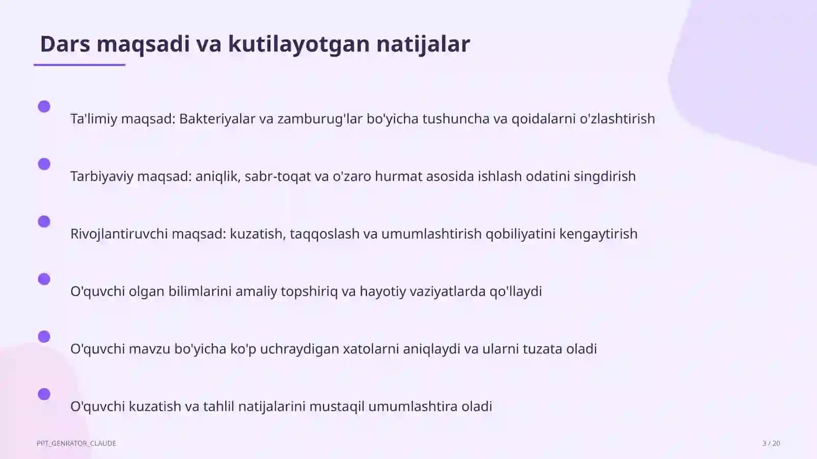 Bakteriyalar va zamburug'lar (6-sinf) 3