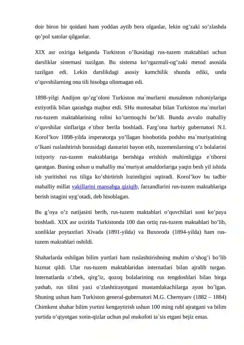 Turkiston Toplami Mustamlaka Tarixiga oid Maqolalarni O'rganish 3