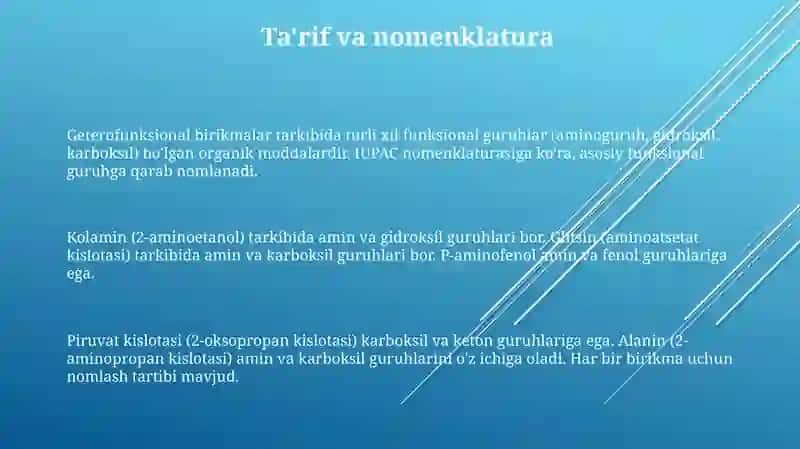 Geterofunksional birikmalar 3