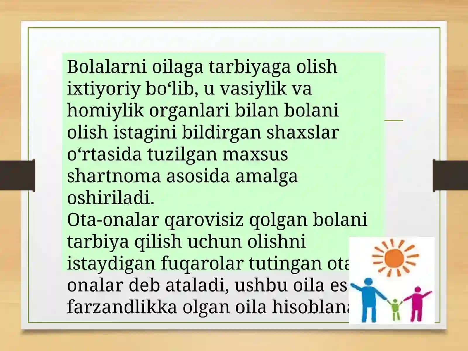 Bolalarni oilaga tarbiyaga berish (patronat) tartibi 3