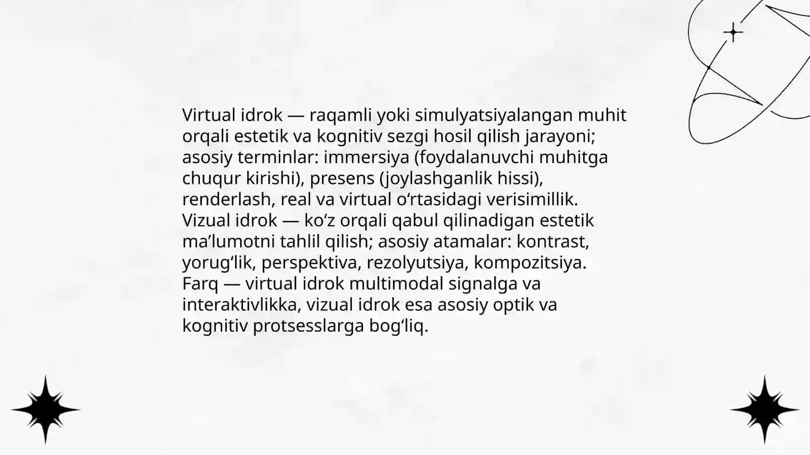 Olamni virtual va vizual estetik idrok etishning farqlari 3