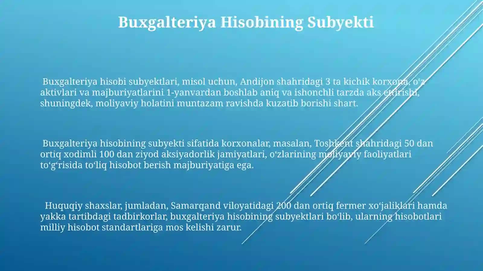 Buxgalteriya Hisob-Kitoblariga Kirish 3