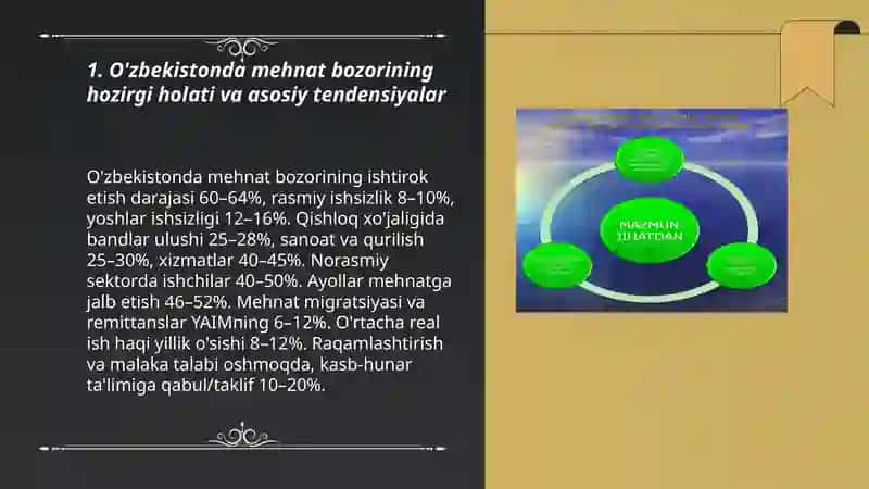 O'zbekistonda mehnat bozori va unda ishchi kuchining takror ishlab chiqarilish jarayoni 3