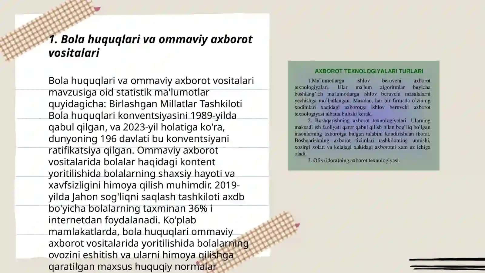 Bola huquqlari va ommaviy axborot vositalari 3