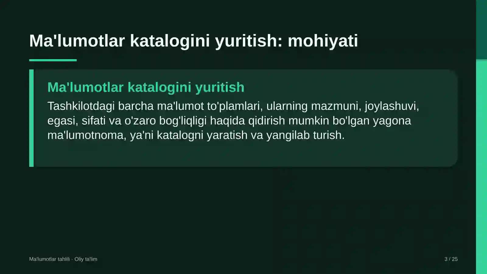 viza xizmatlari markazlarida ma'lumotlar katalogini yuritish 6921 3