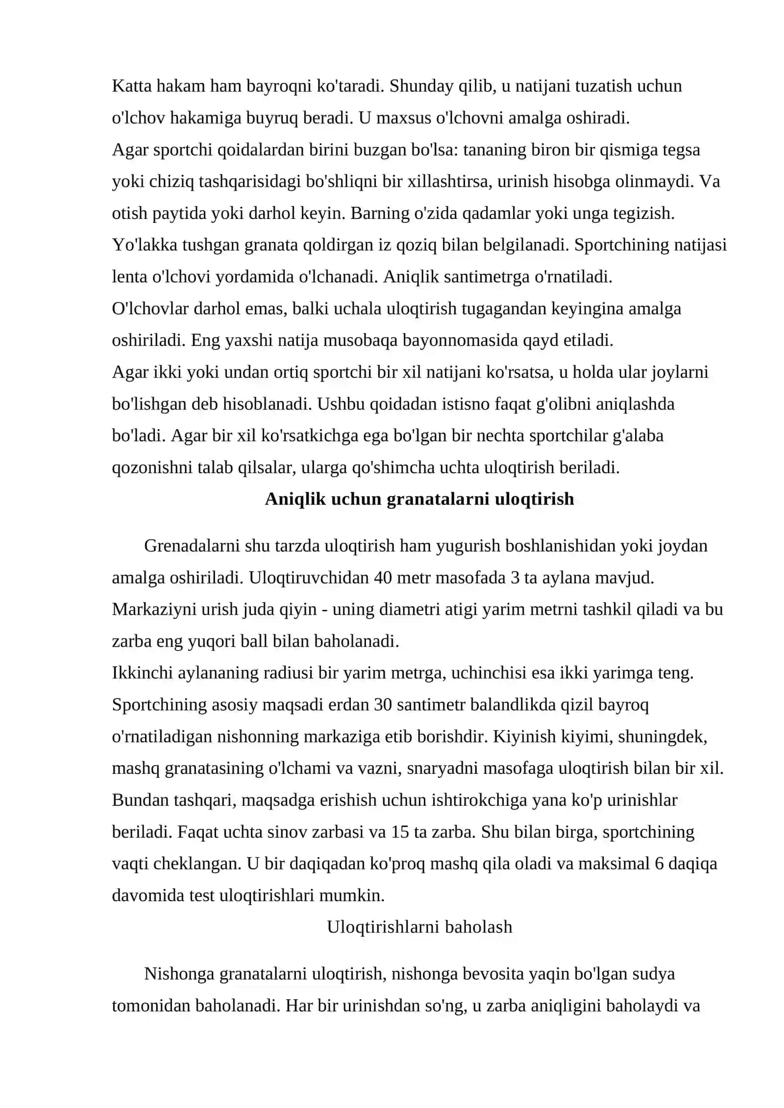Granata uloqtirish texnikasi 3