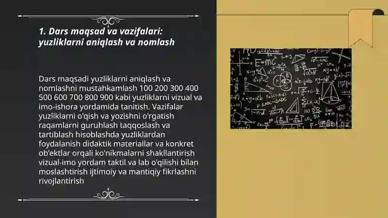 Yuzlik mavzusi 3