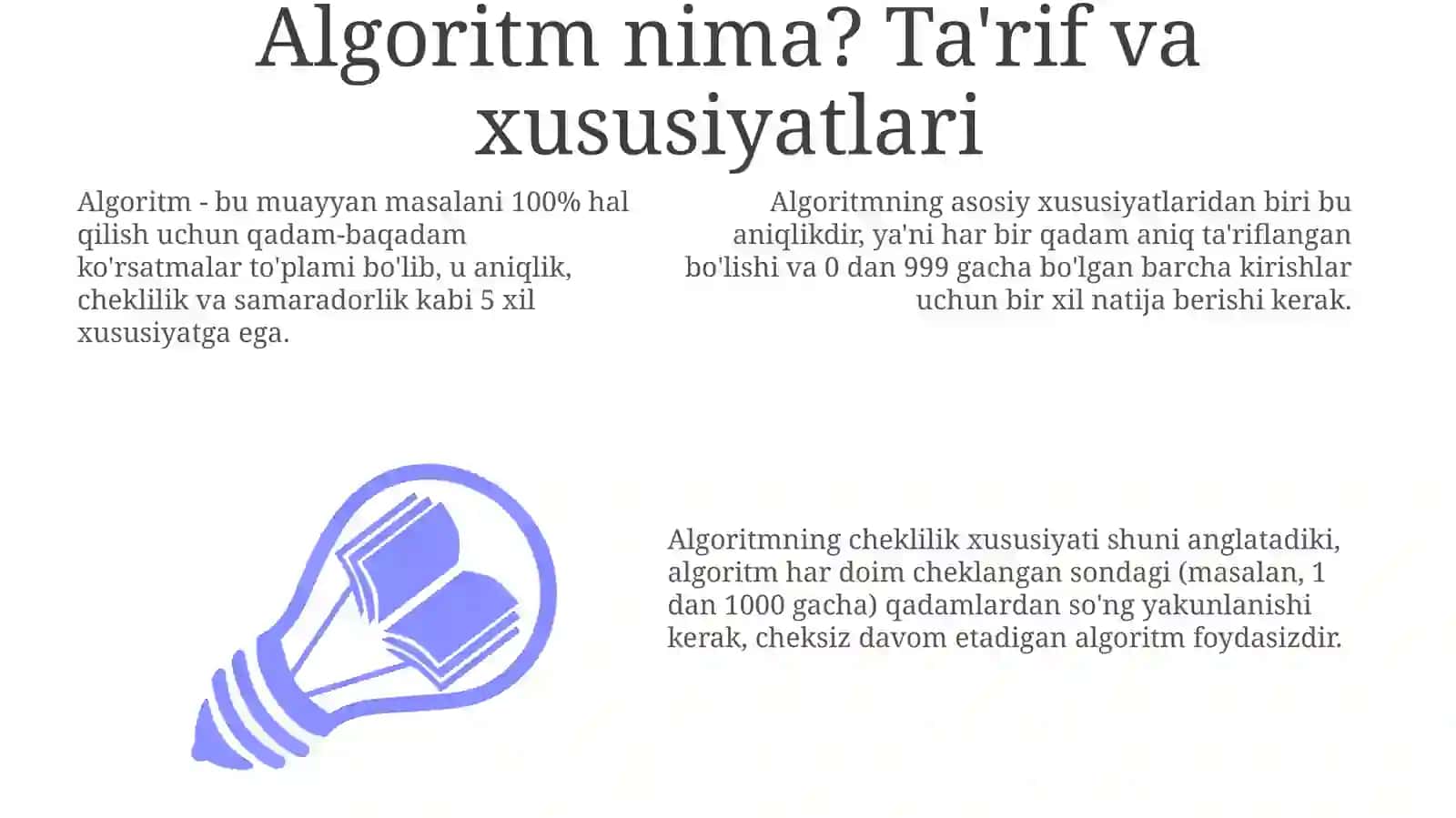 Algoritm nima? 3