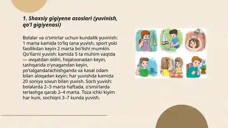 Bolalar va o'smirlar gigiyenasi 3