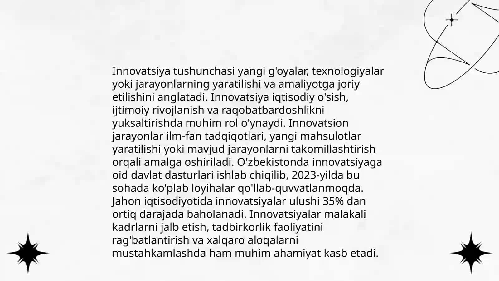 Innovatsiya va integratsiyaning qiyosiy tahlili 3
