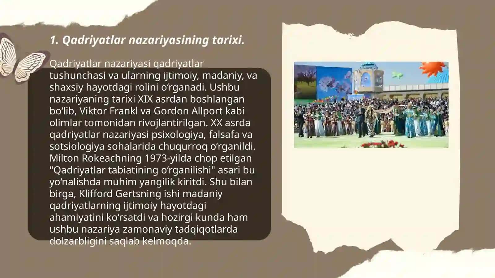 Qadriyatlar nazaryasini kelib chiqish 3