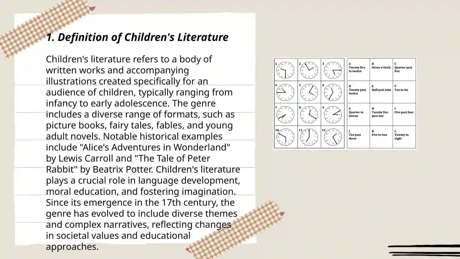 The essence of the term "children's literature" 3