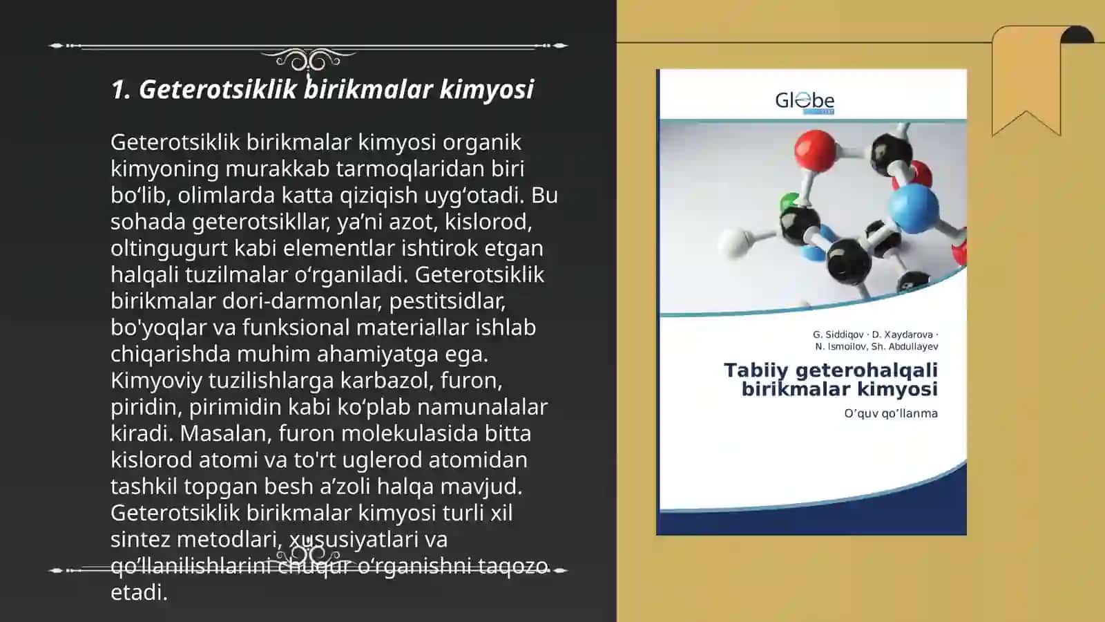 Geterotsiklik birikmalar kimyosi 3