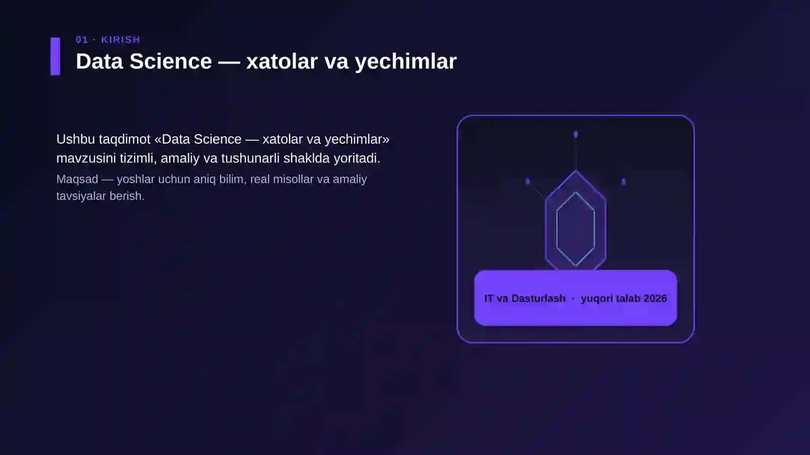 Data Science — xatolar va yechimlar 3