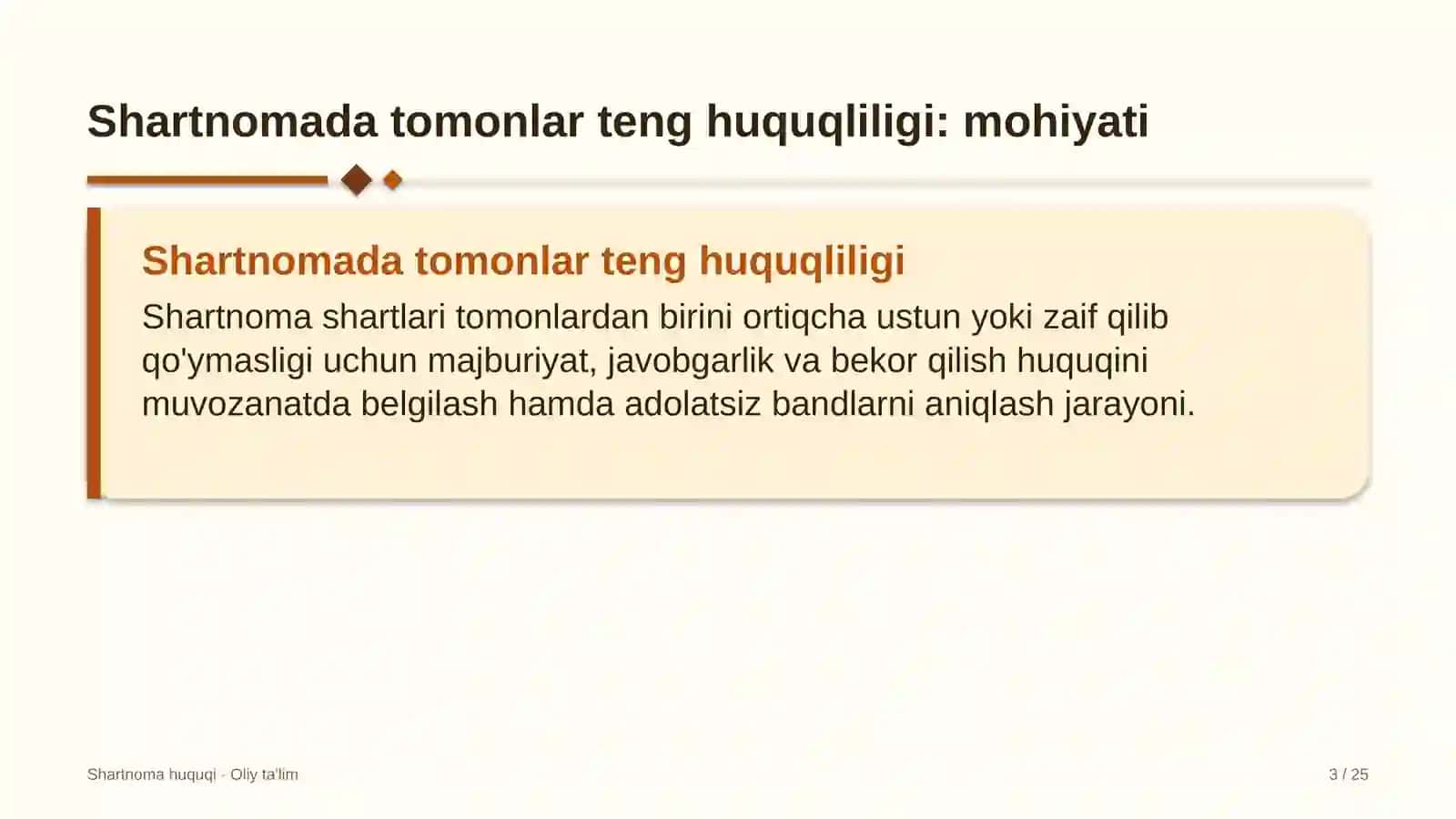viloyat teleradiokompaniyalarida shartnoma tuzishda tomonlarning teng huquqliligini ta'minlash 3245 3