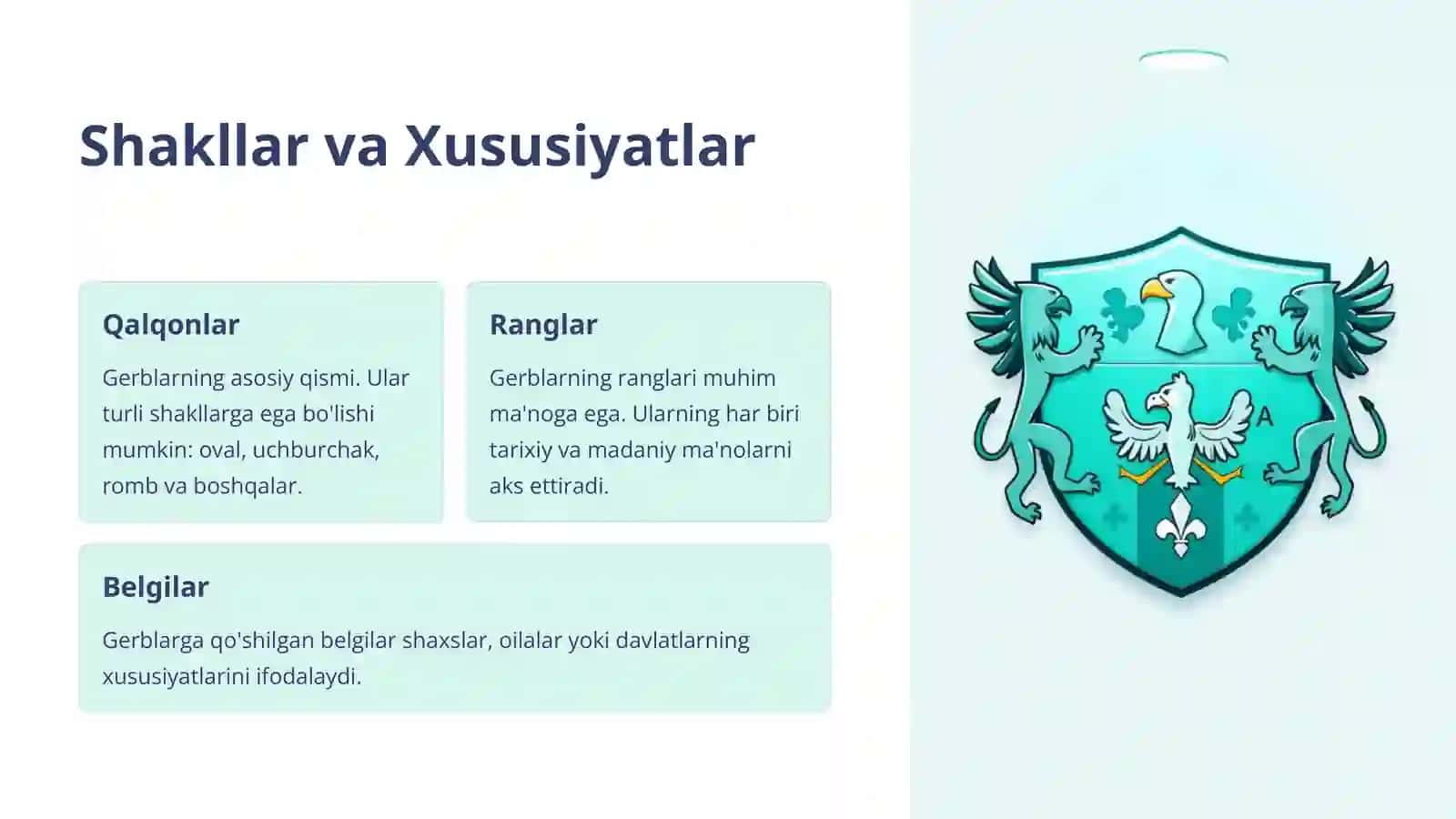 Geraldika Materiallari: Shakllar, Tipologiya va Identifikatsiya 3