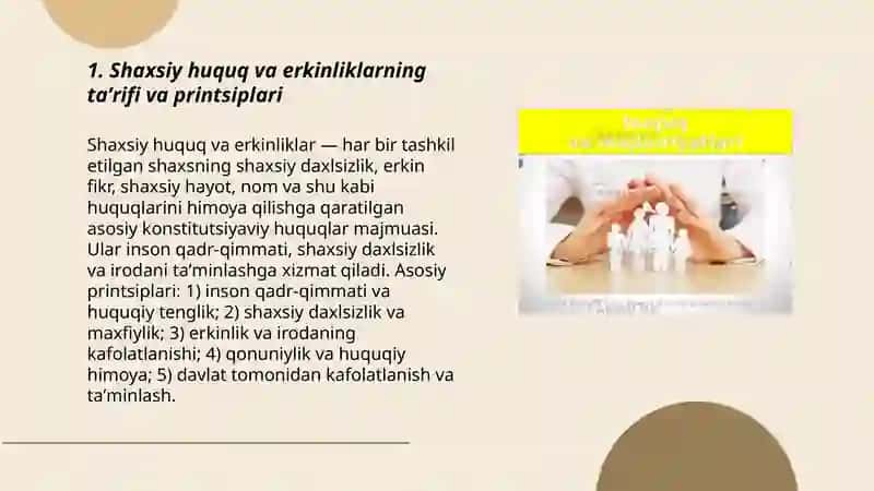 Shaxsiy huquq va erkinliklar 3