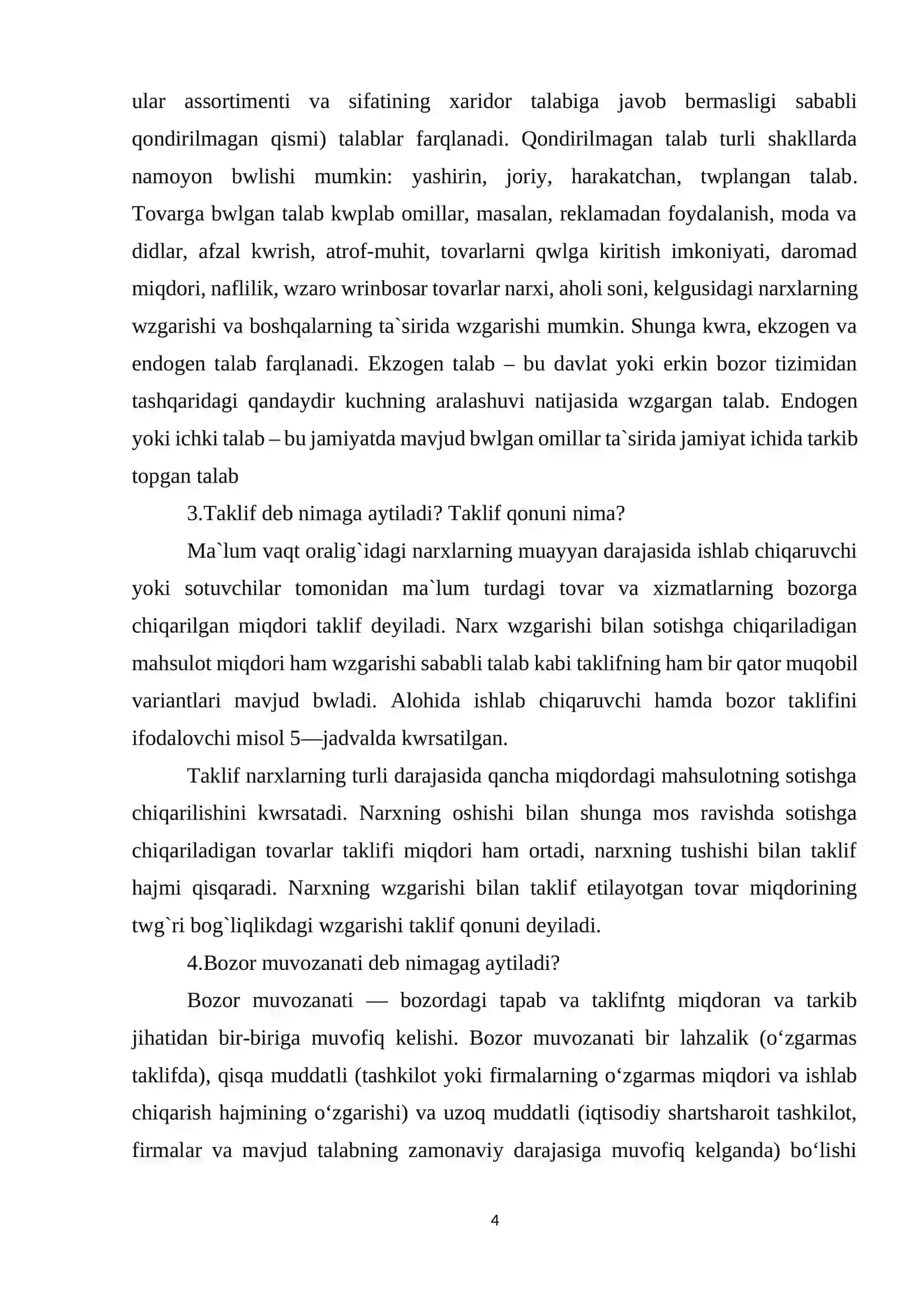 TALAB VA TAKLIF QONUNIGA KO`RA NARX BELGILASH USULLARI 3
