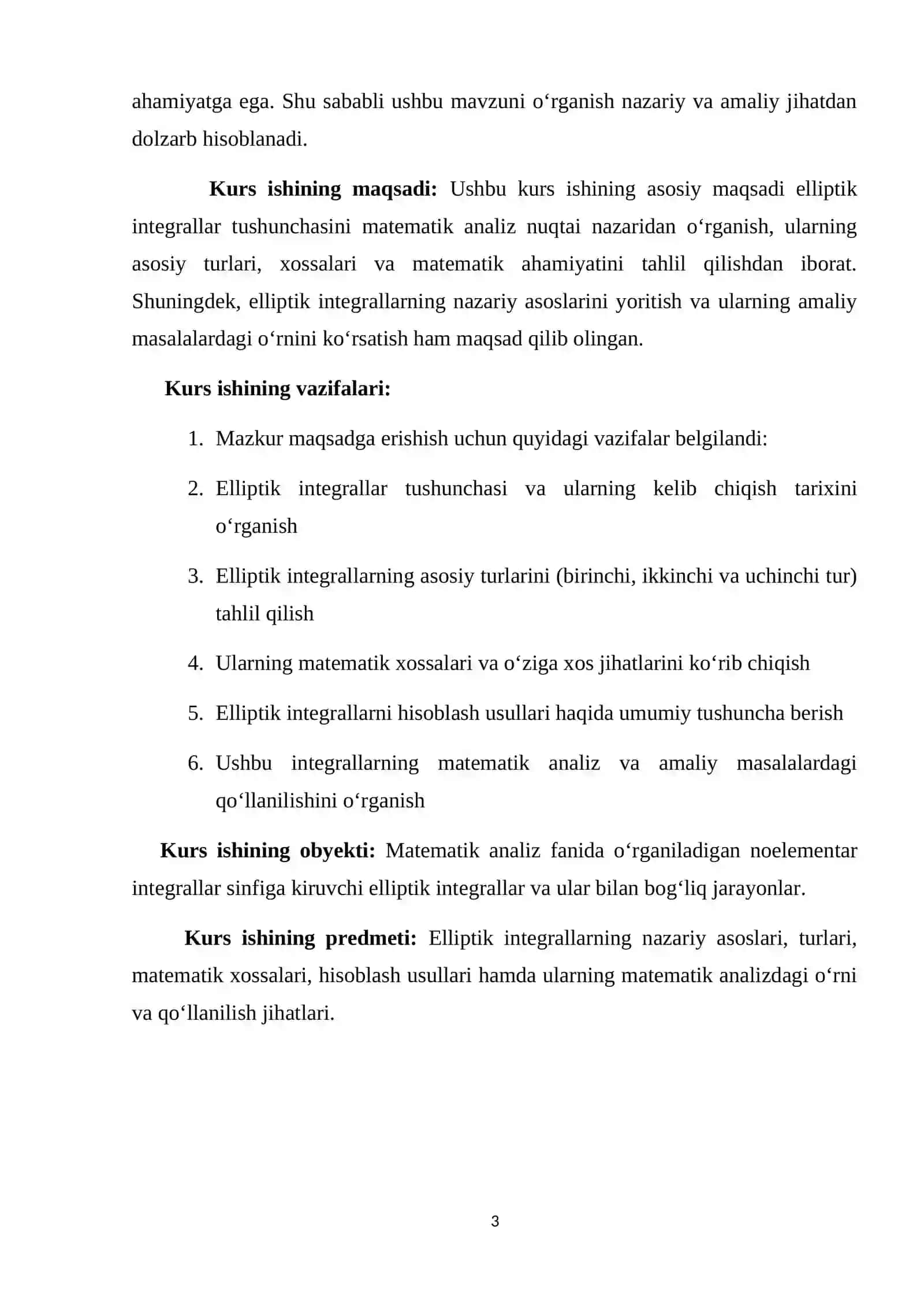 Elliptik integral kurs ishi 3