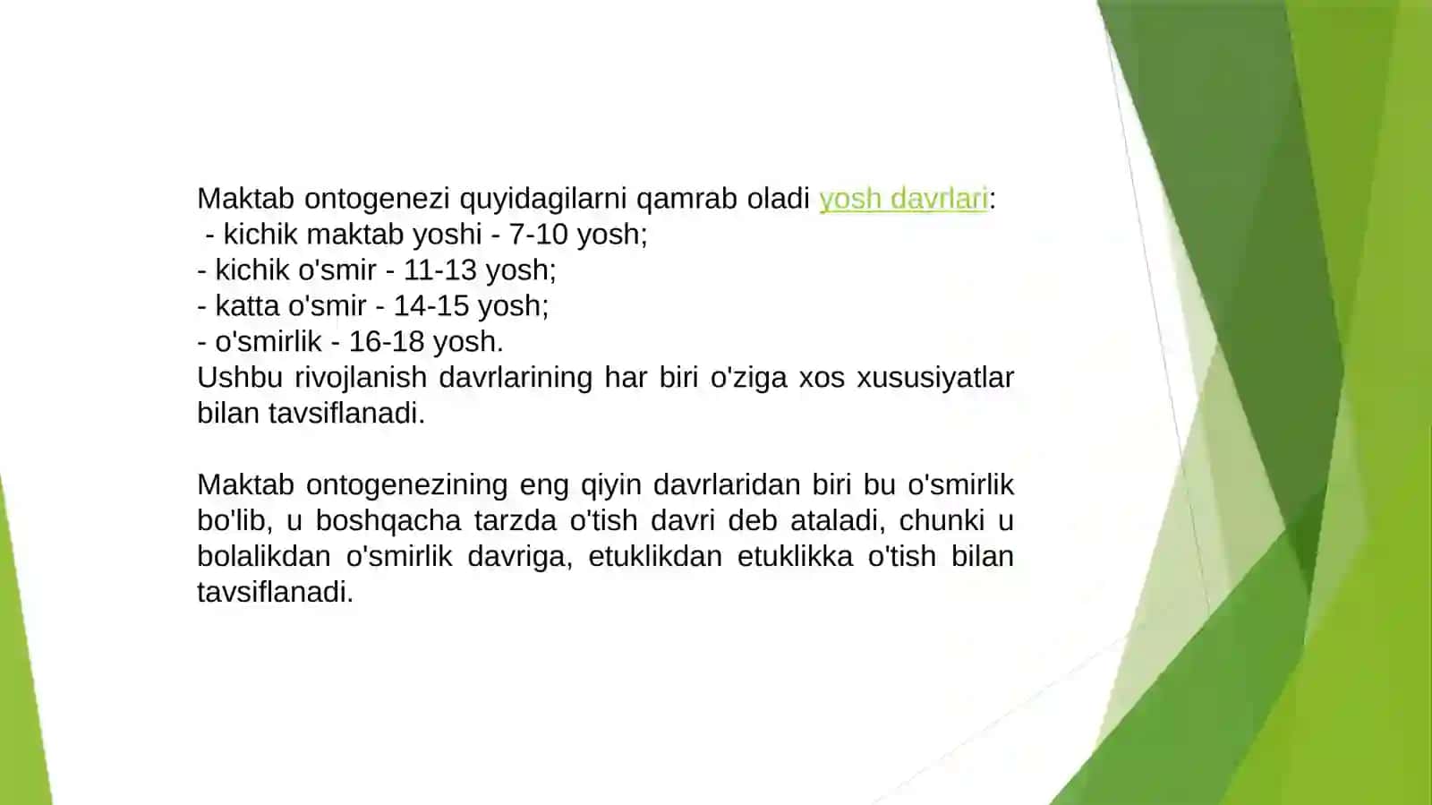 O'smirlik davri inqirozi va uning psixologik psixofiziologik sabablari 3