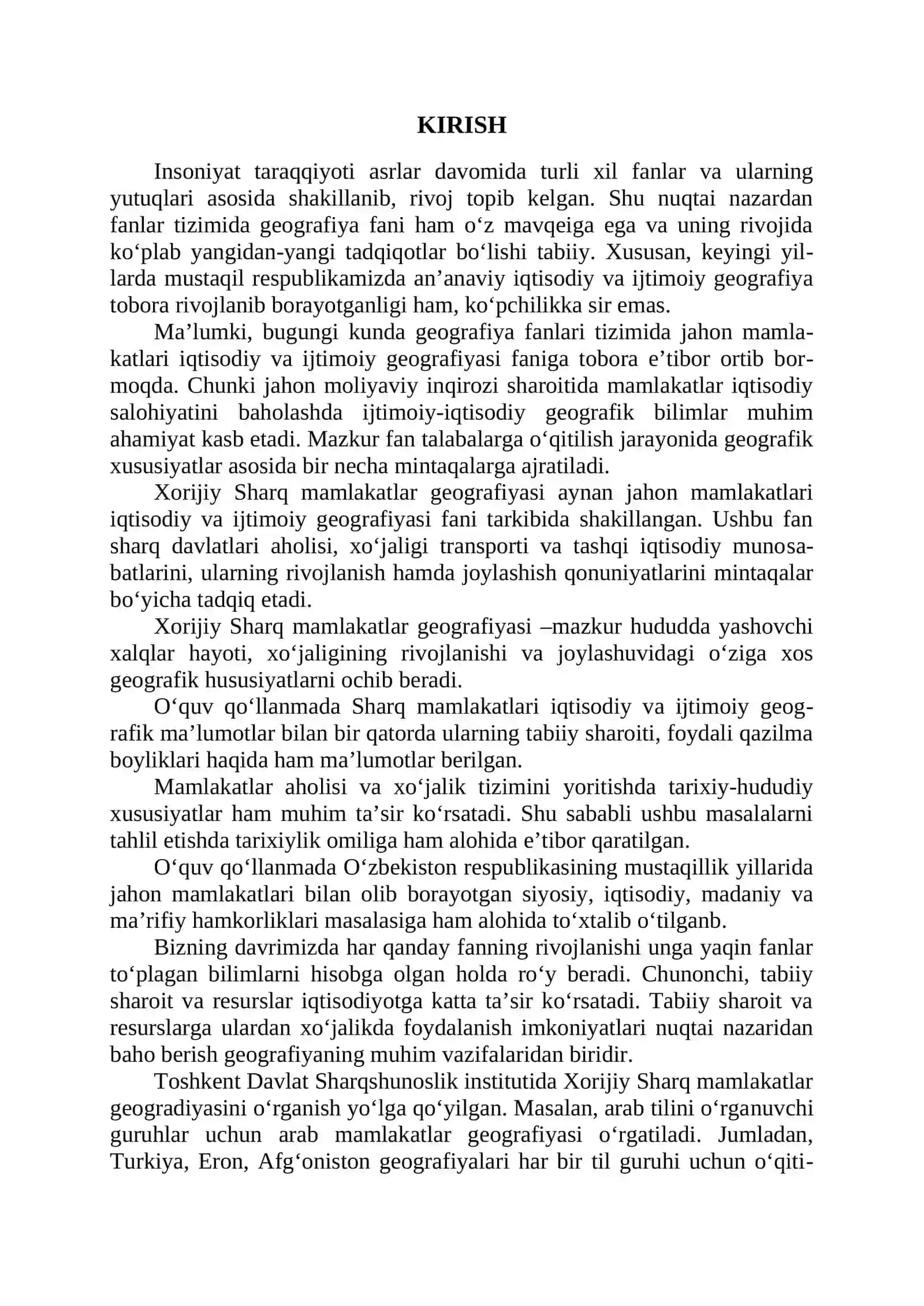 Xorijiy Sharq Mamlakatlar Geografiyasi 3