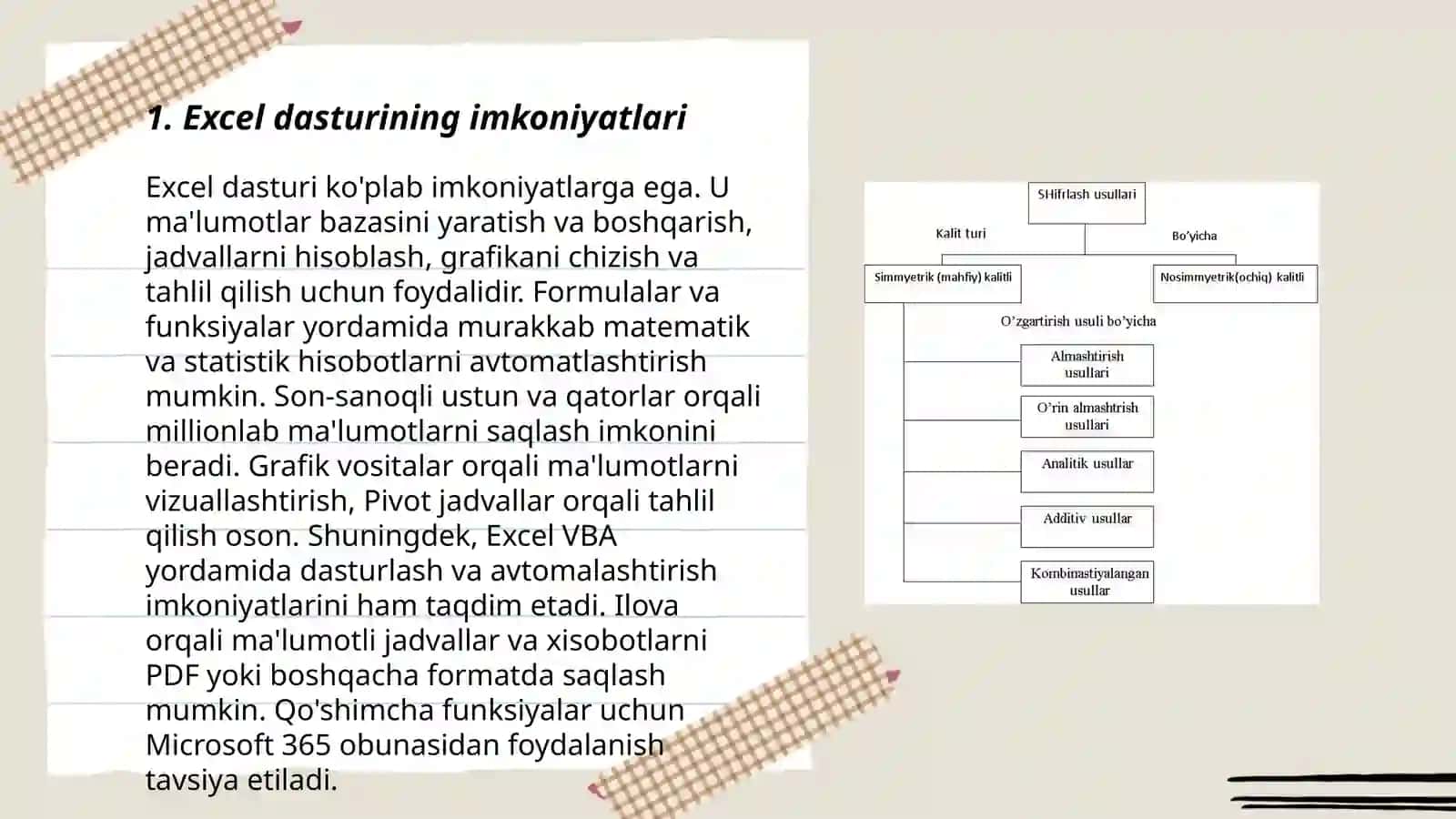 Iqtisodiy axborotlarni jadval redaktori vositalaridan foydalangan holda qayta ishlash dasturlari 3