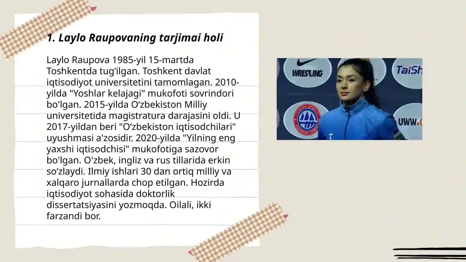 Laylo Raupova Rahimovna 3
