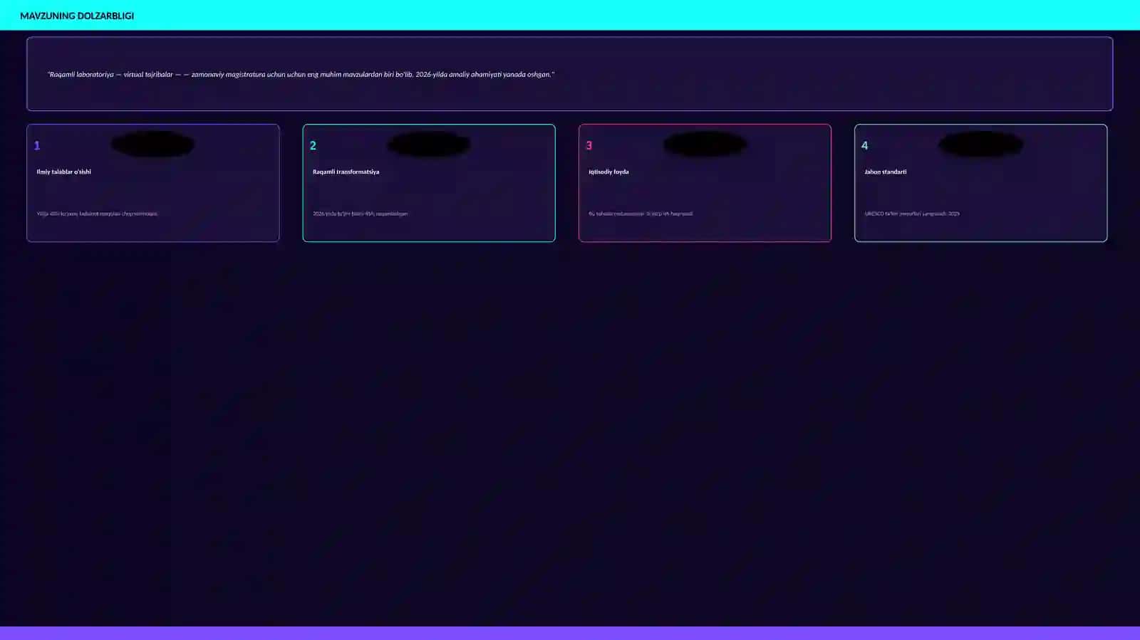 Raqamli laboratoriya — virtual tajribalar — magistratura uchun [dars konspekti] 3