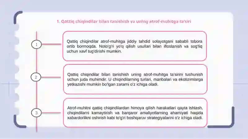 Qattiq chiqindilar bilan tanishish va uning atrof-muhitga ta'siri 3