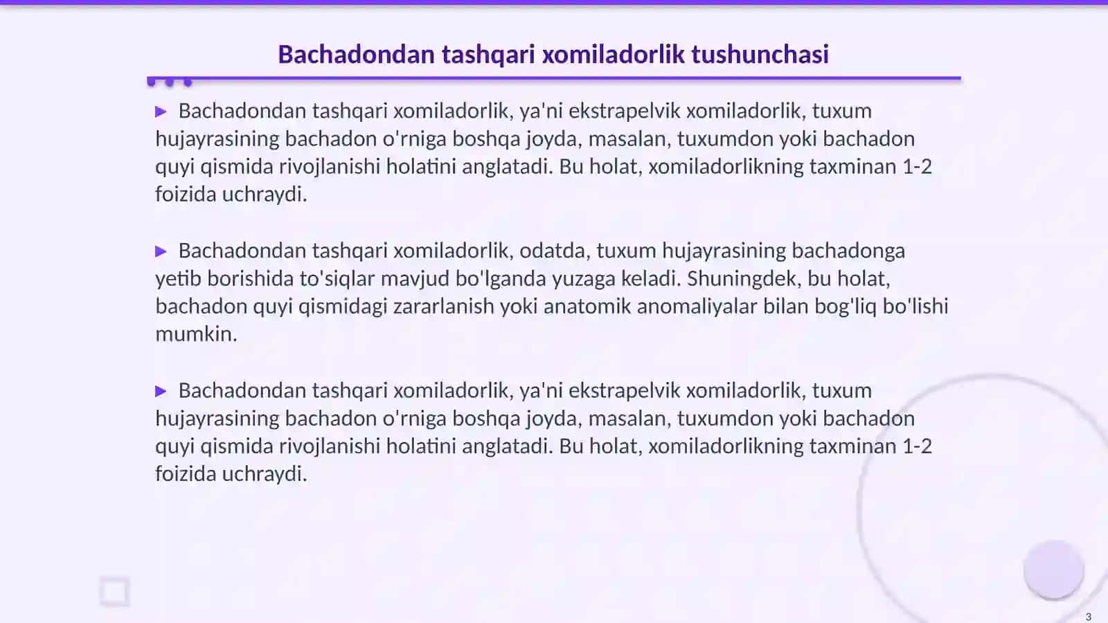 Bachadondan tashqari xomiladorlik 3
