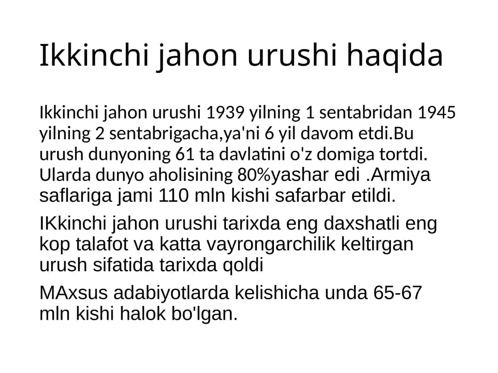 Ikkinchijahon urushi haqida 3