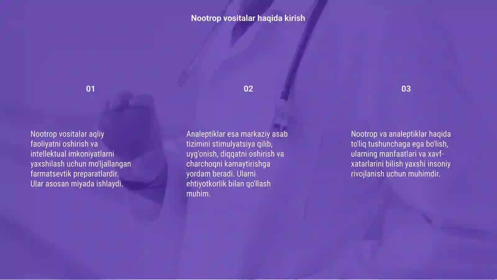 Nootrop vositalar.Analeptiklar 3