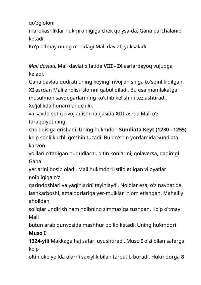 O‘RTA ASRLARDA AFRIKA 3