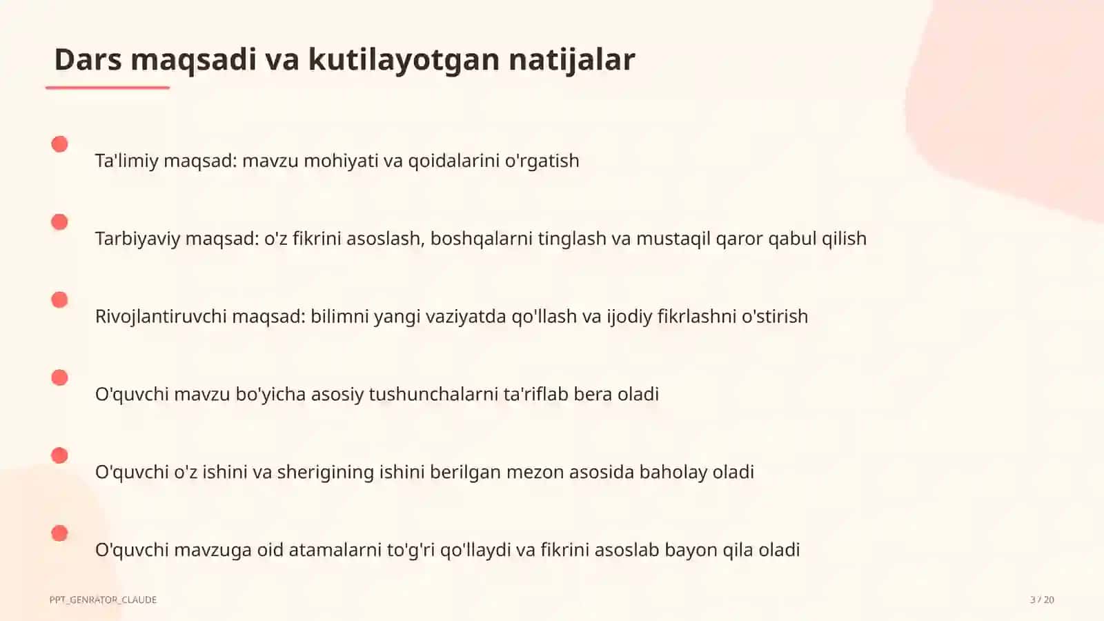 Nutq uslublari: ilmiy va rasmiy uslub (10-sinf) 3