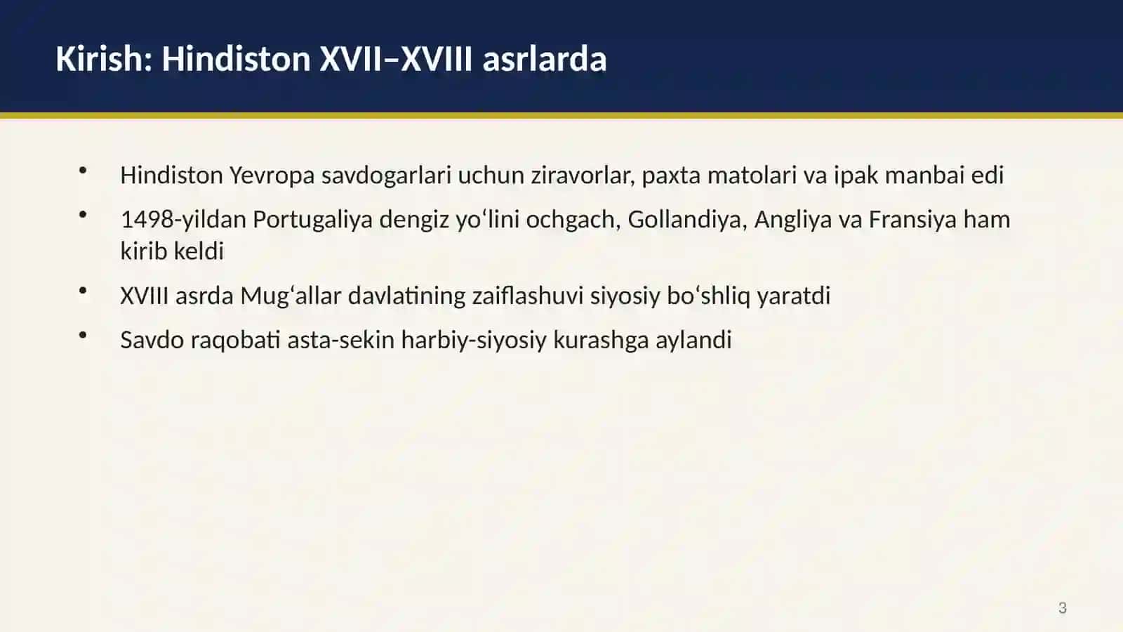 Hindistonda Ingliz-Fransuz raqobati 3