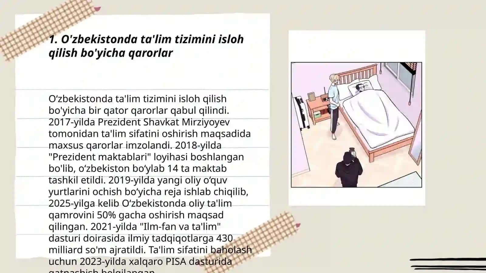 O'zbekistonda ta'lim tizimini isloh qilish bo'yicha qarorlar 3