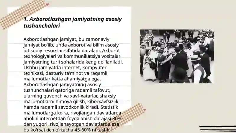Axborotlashgan jamiyatning asosiy tushunchalari 3