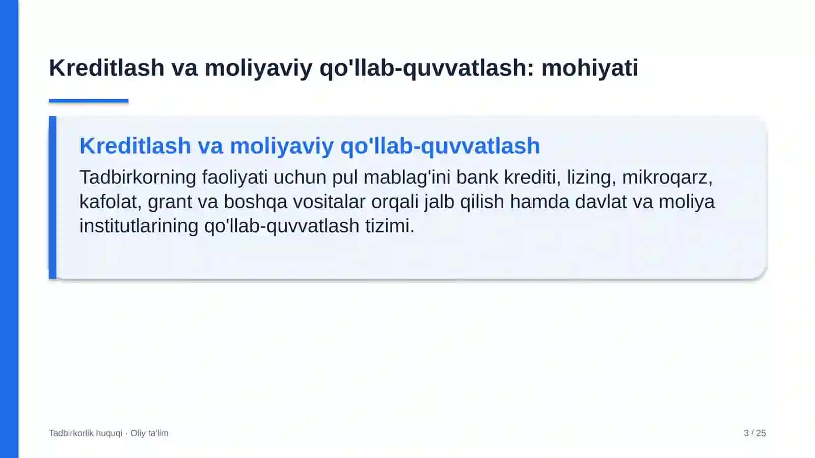 mashinasozlik korxonalarida kreditlash va moliyaviy qo'llab quvvatlash mexanizmlari 3914 3