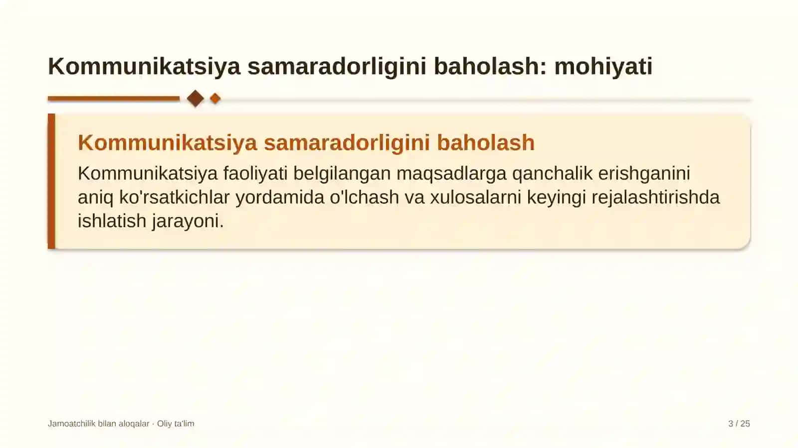 pillachilikda kommunikatsiya samaradorligini baholash 3505 3