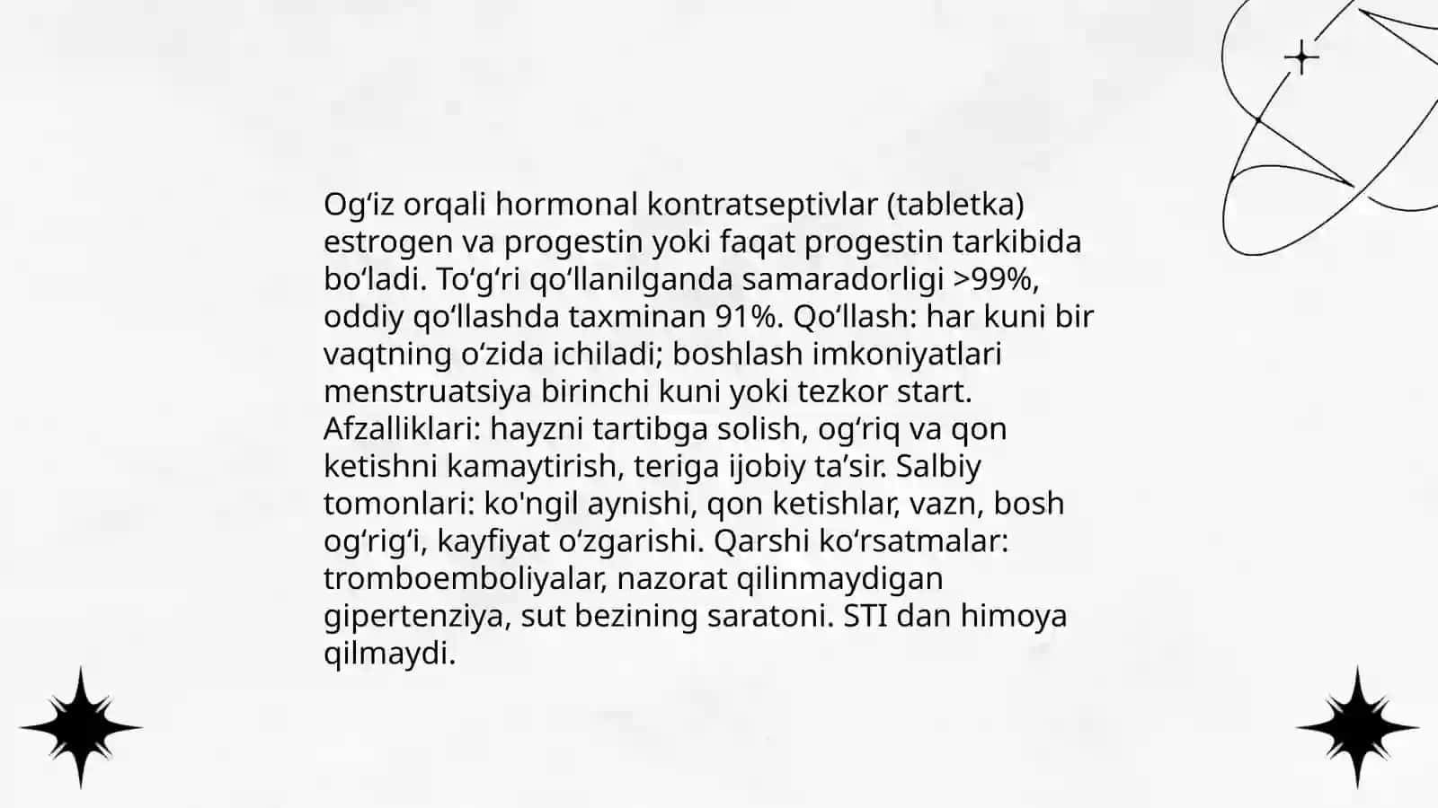 Oilani rejalawtrish turlari 3