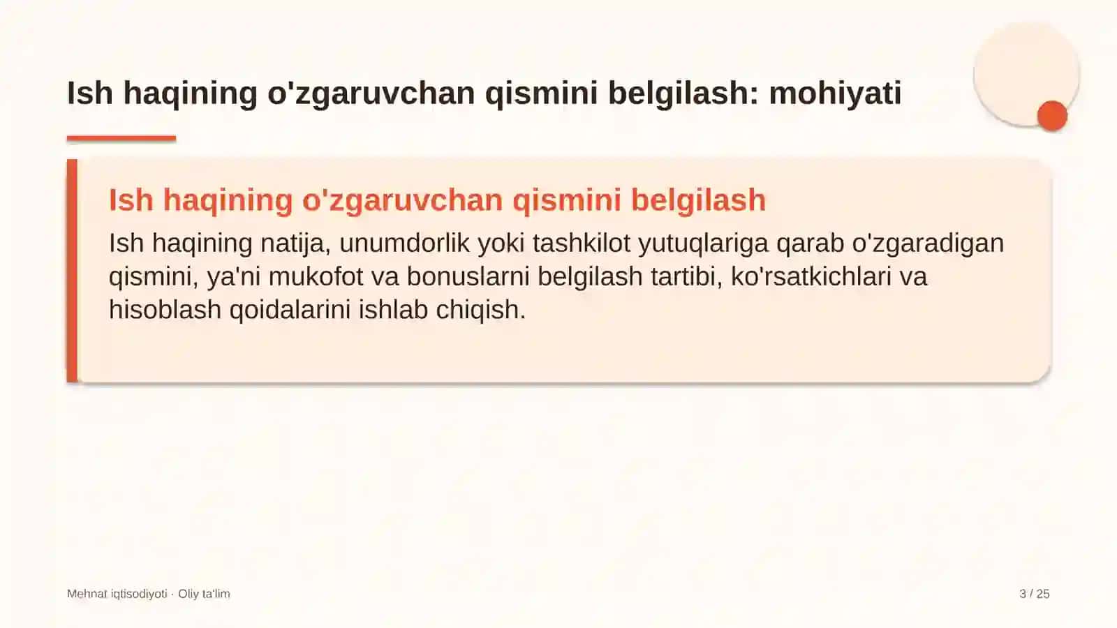 Aviachipta sotish agentliklarida ish haqining o'zgaruvchan qismini belgilash 3